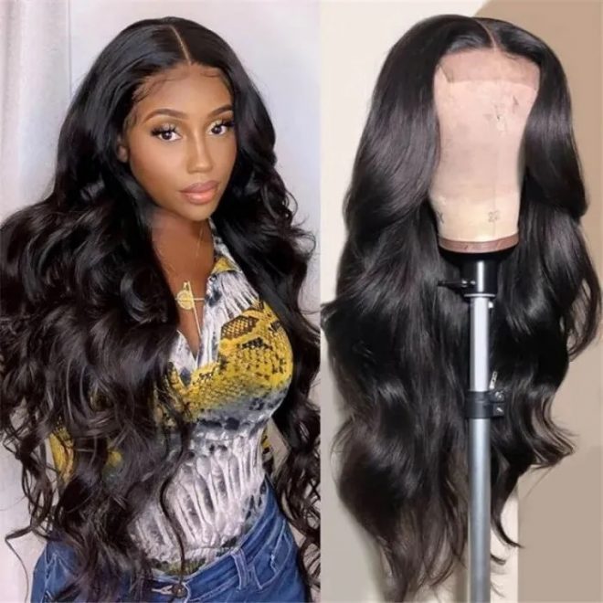 Body Wave HD 5x5 Lace Closure Wig Pre Plucked Human Hair Wig
