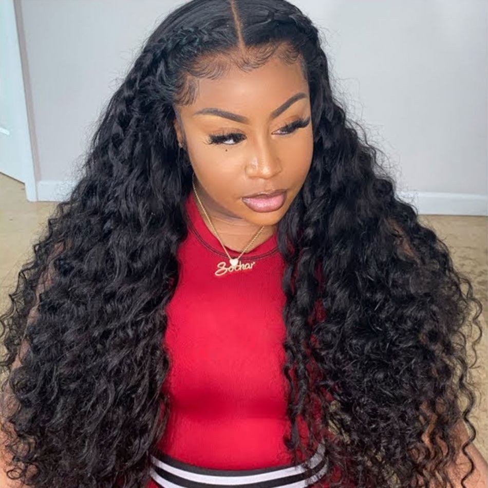 Brazilian Loose Deep Wave X Lace Wigs Pre Plucked