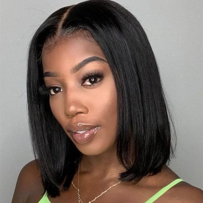 Pre Plucked Middle Part Glueless Minimalist Lace Bob Wig | Easy & Daily
