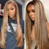 13x4 Straight Honey Blond 1Ombre Color Highlight 150